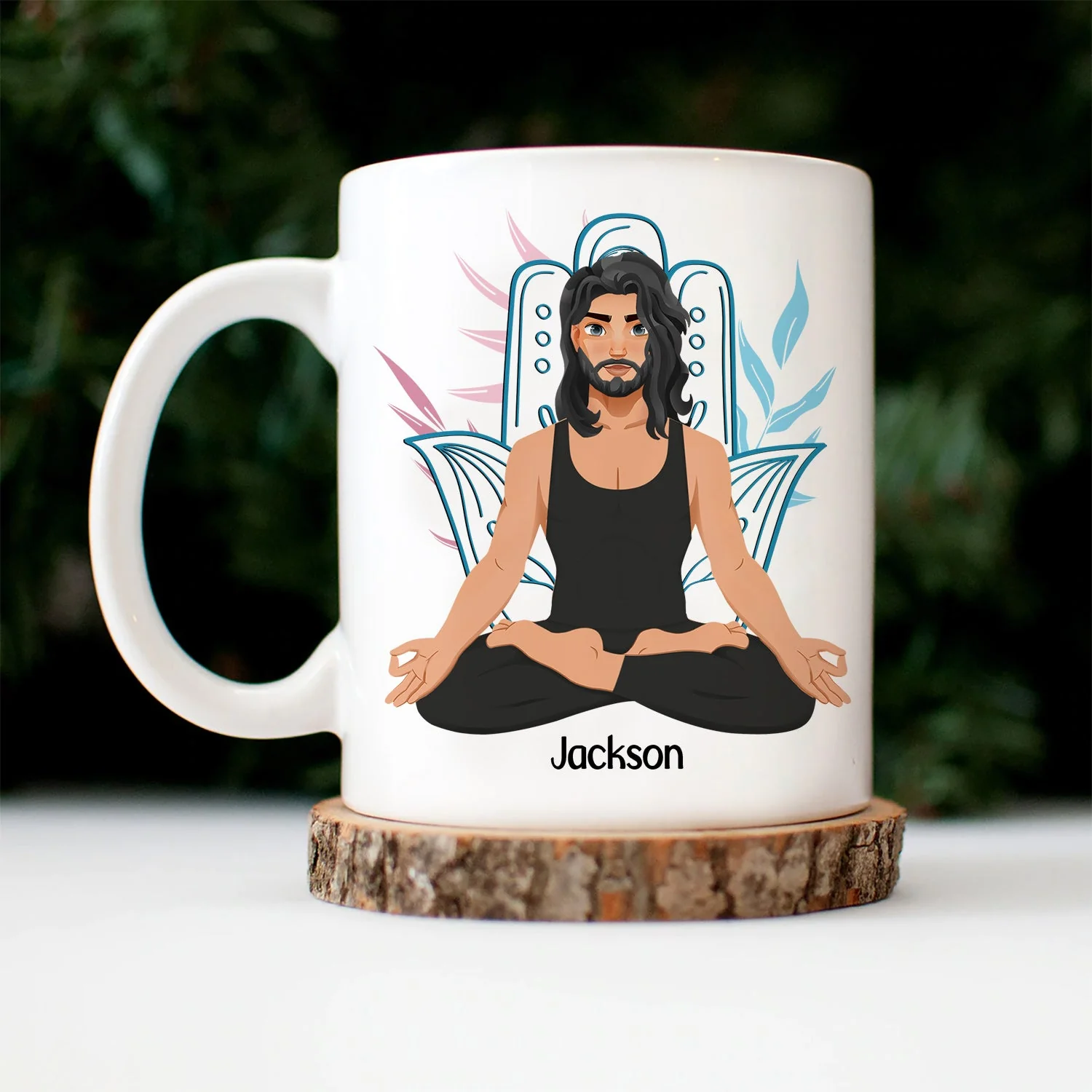 Punching People Is Frowned Upon - Gift For Yoga Lovers - Personalized Mug - Image 3
