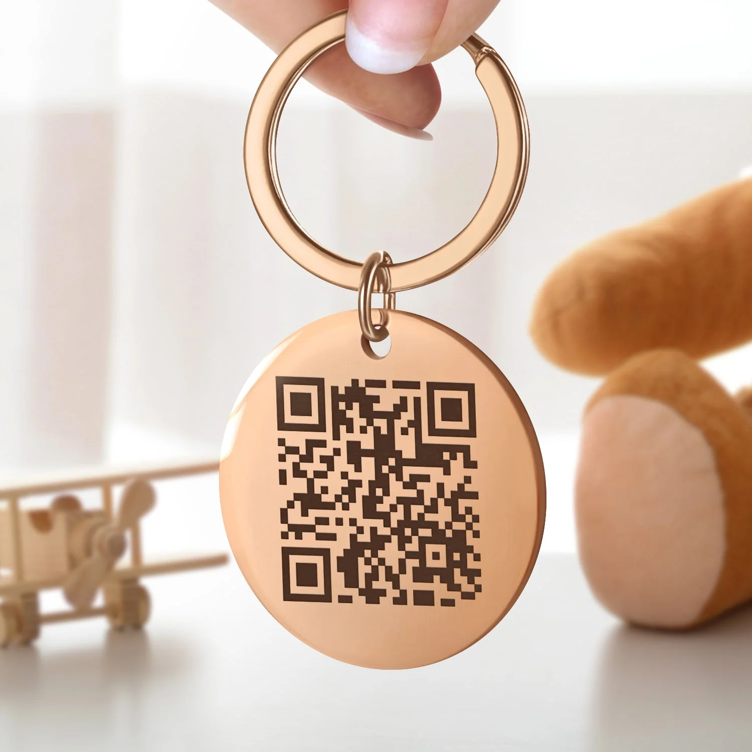 QR Code Your Favorite Song - Gift For Yourself, Gift For Family - Personalized Keyring - Image 4