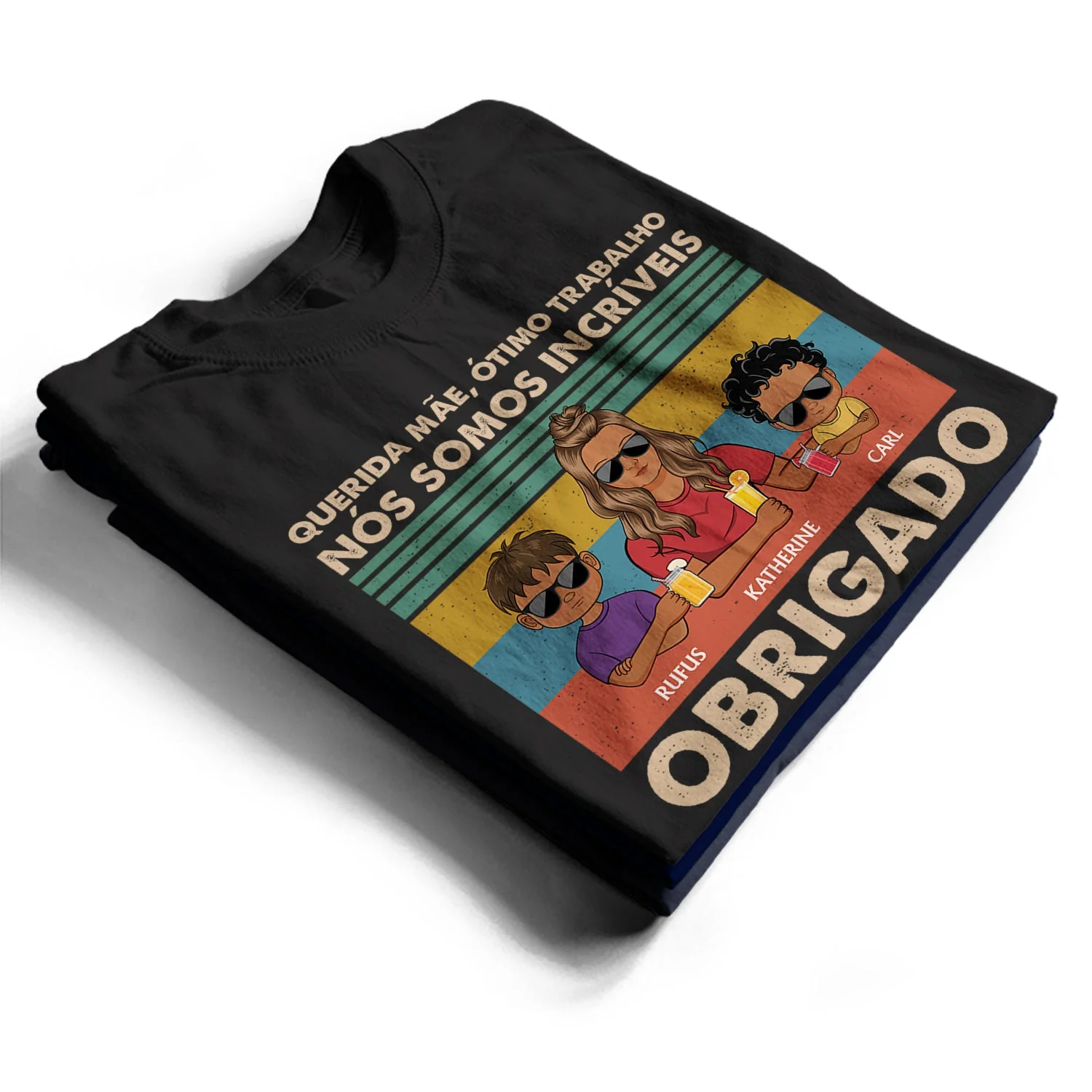 Querida Mãe Ótimo Trabalho Nós Somos Incríveis Obrigado Jovem - T Shirt Personalizado - Image 2
