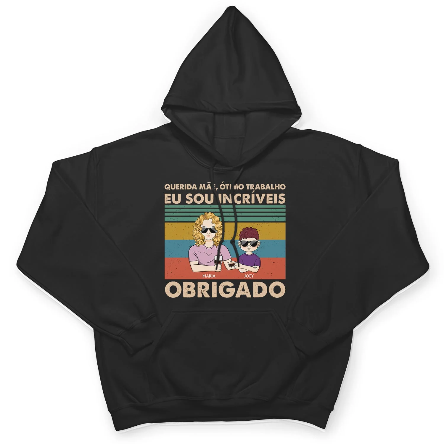 Querida Mãe Ótimo Trabalho Nós Somos Incríveis Obrigado Jovem - T Shirt Personalizado - Image 4