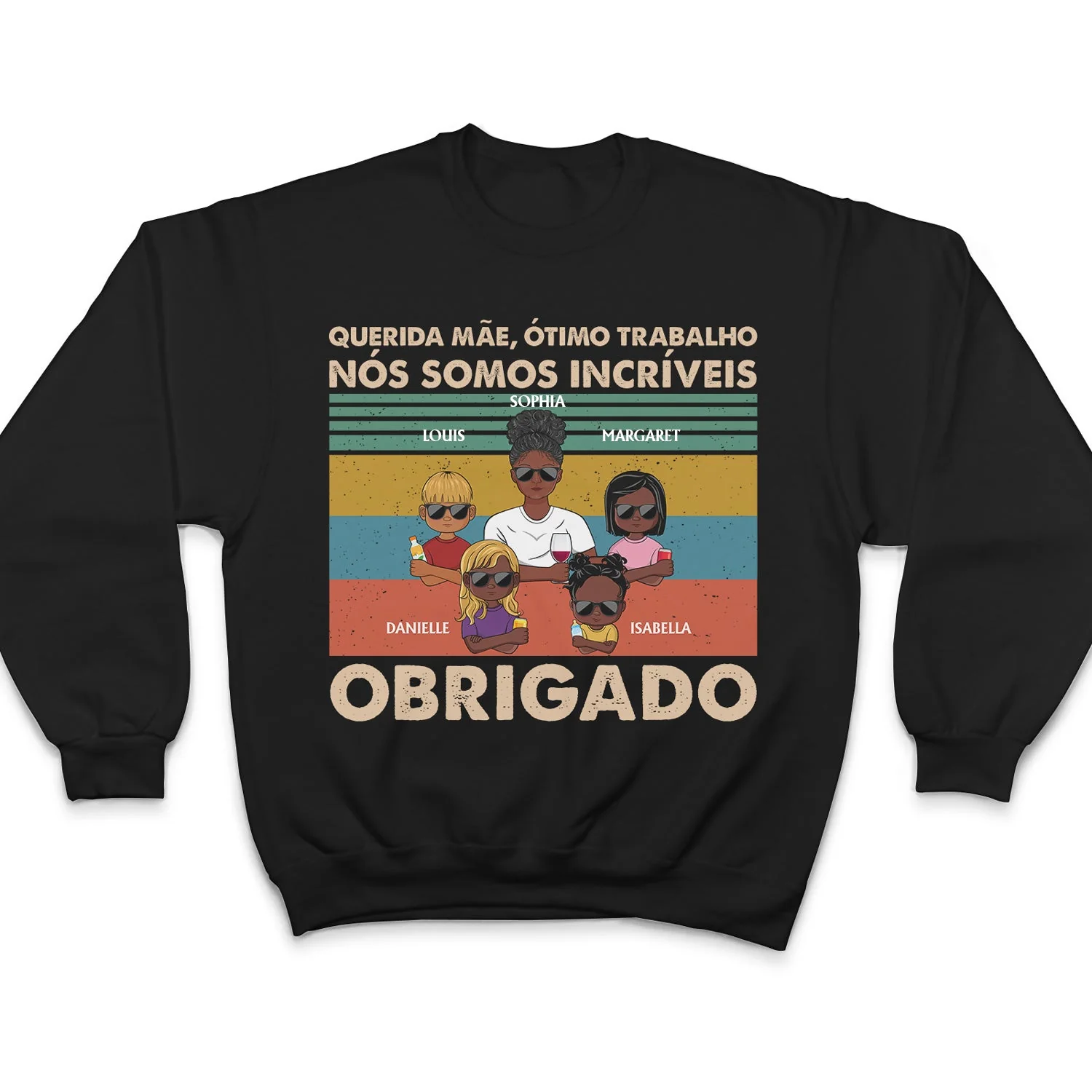 Querida Mãe Ótimo Trabalho Nós Somos Incríveis Obrigado Jovem - T Shirt Personalizado - Image 5