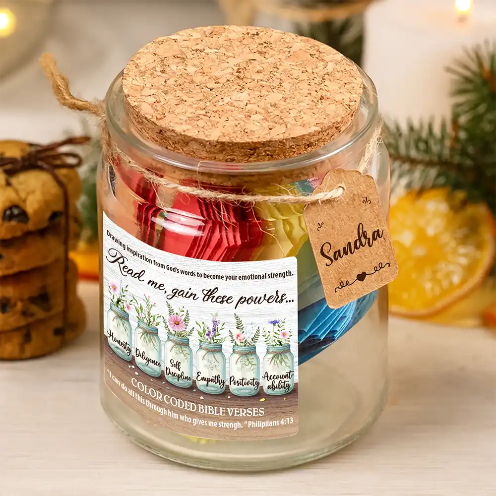 Read Me Gain These Powers - Personalized Bible Verse Jar - Image 6