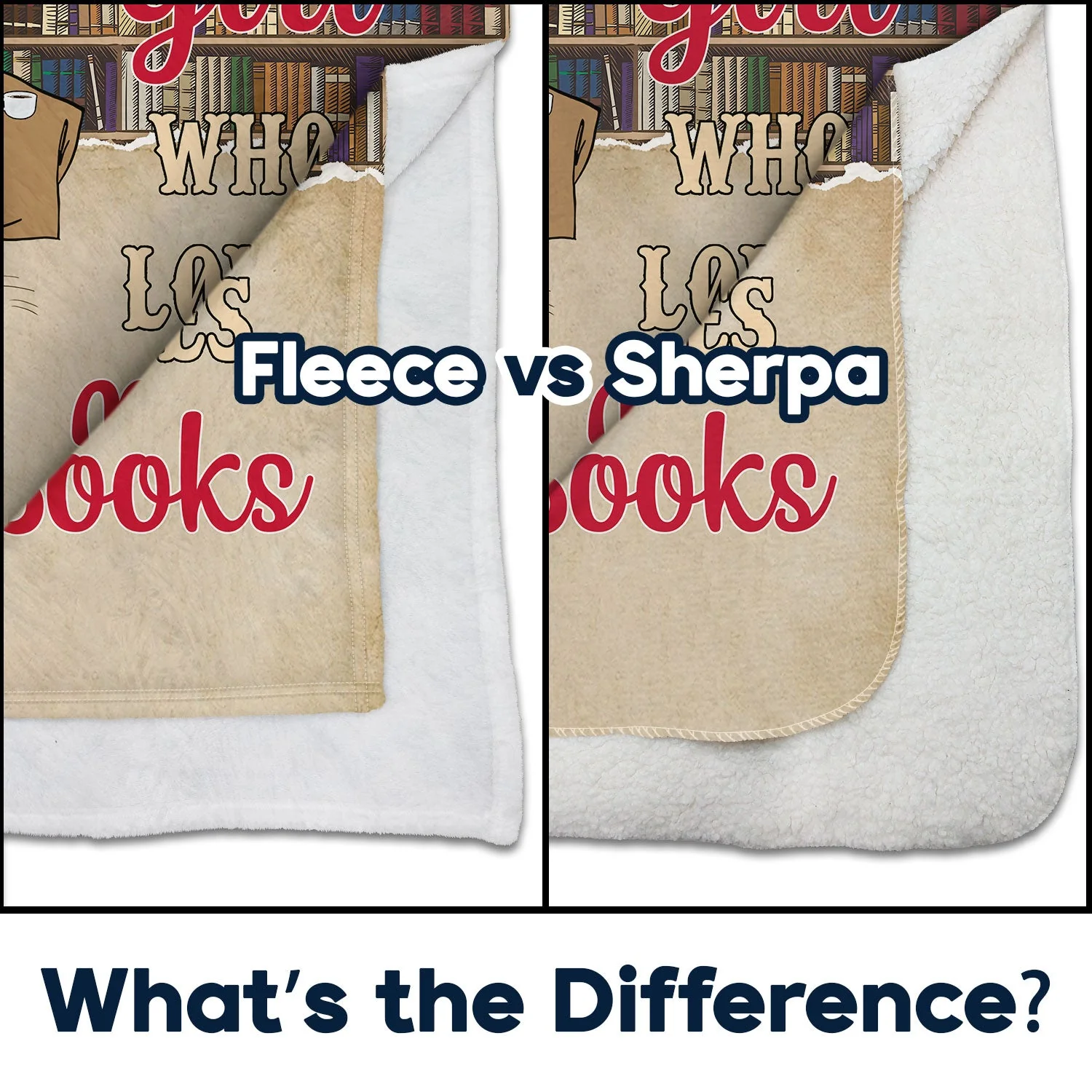 Reading Chibi Just A Girl Who Loves Books - Personalized Custom Fleece Blanket - Image 4