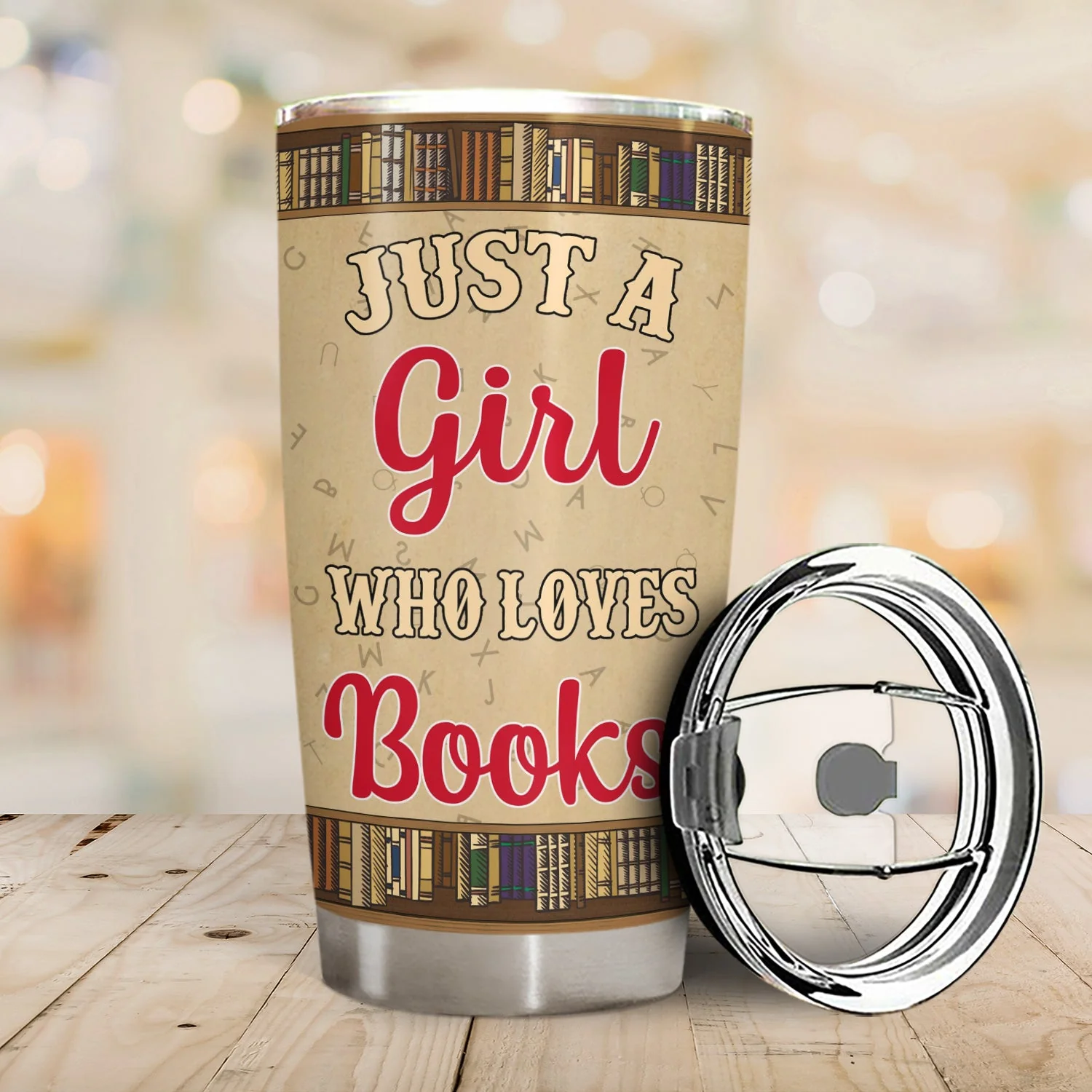Reading I‘m A Bookaholic - Gift For Book Lovers - Personalized Custom Tumbler - Image 2