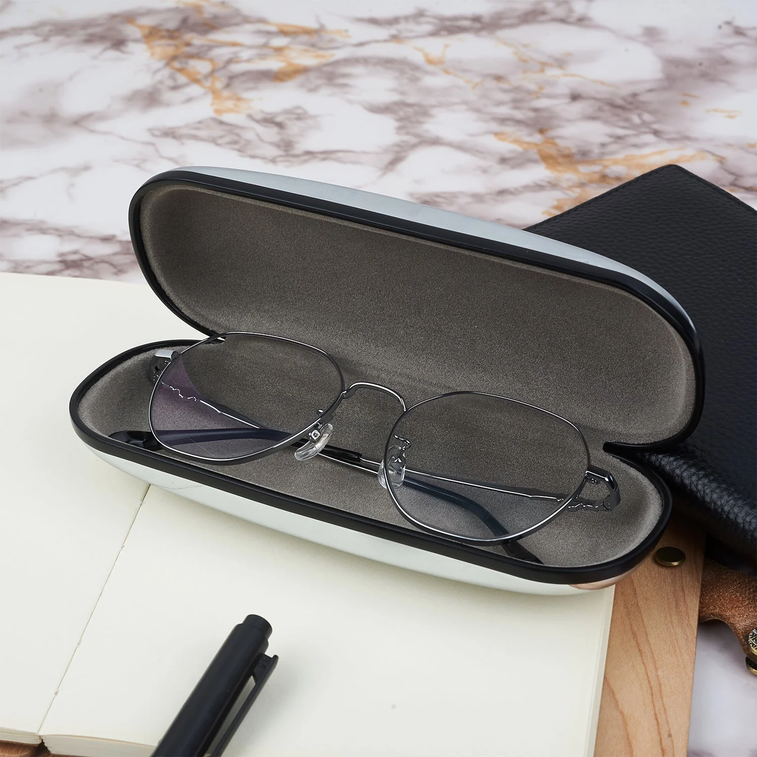 Reading Just A Girl Boy Who Loves Books - Gift For Reading Lovers - Personalized Chrome Glasses Case Box - Image 4