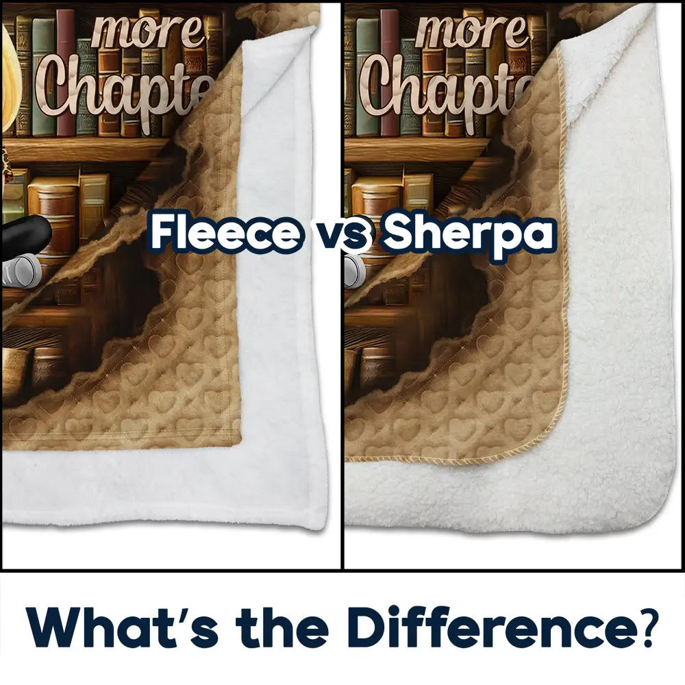 Reading Ripping Effect Girl This Is My Reading Blanket - Personalized Fleece Blanket, Sherpa Blanket - Image 5