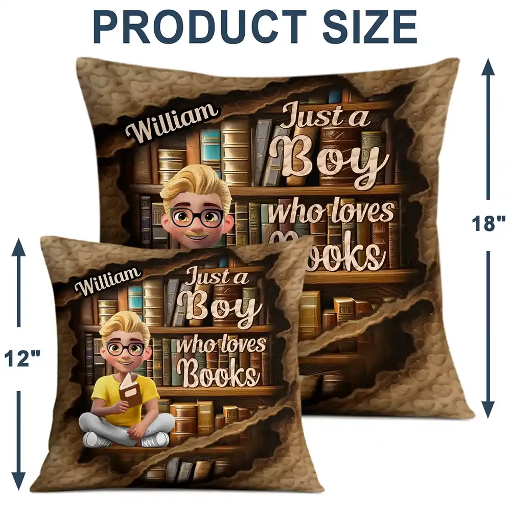 Reading Ripping Effect Girl This Is My Reading Pillow - Personalized Pillow - Image 4