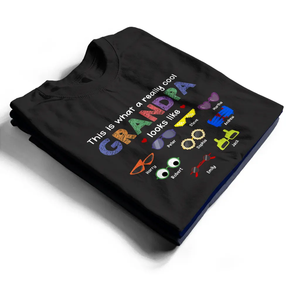Really Cool Dad Looks Like - Personalized T Shirt - Image 2