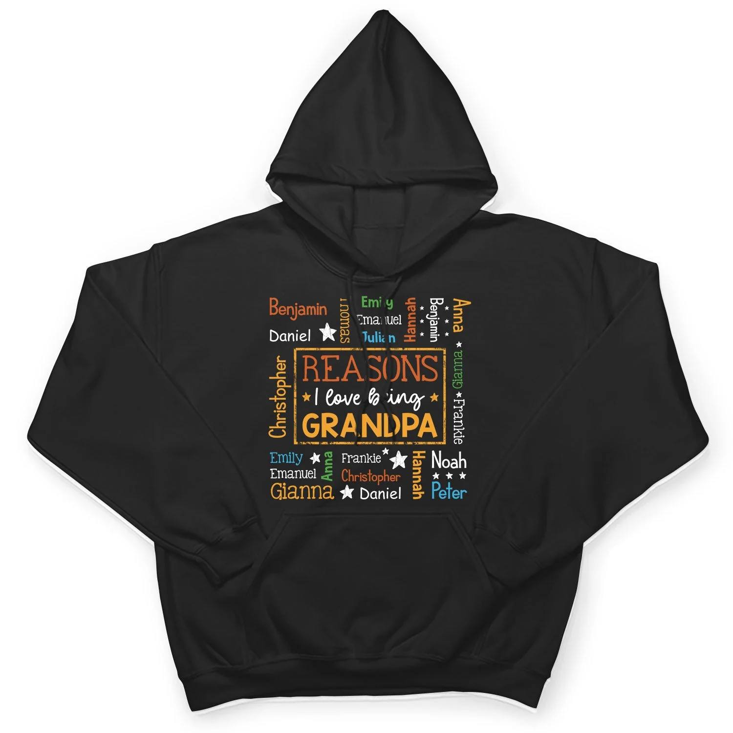 Reason I Love Being A Grandpa Dad - Gift For Grandfather, Father - Personalized T Shirt - Image 4