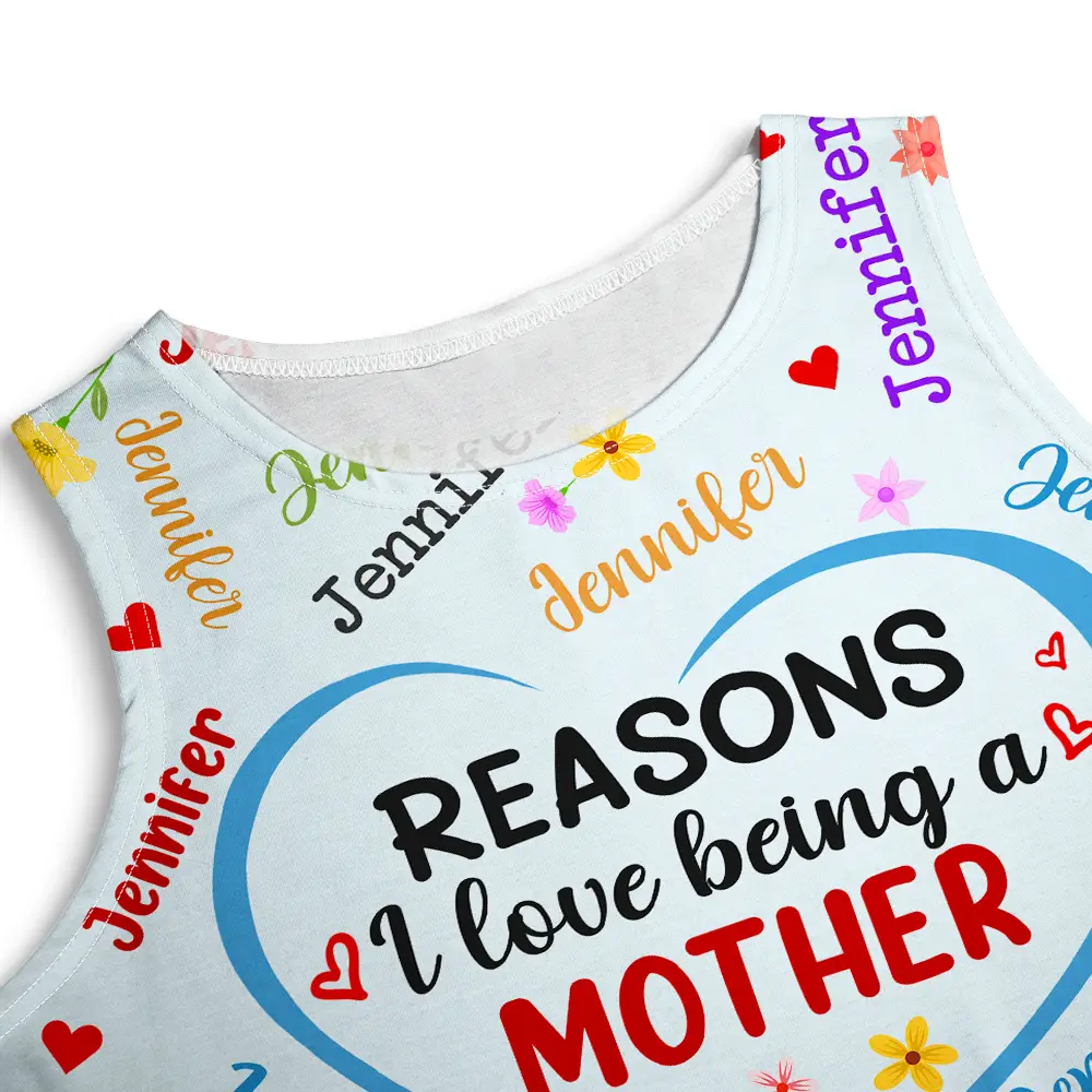 Reasons I Love Being A Grandma - Personalized Sleeveless Tank Dress - Image 5