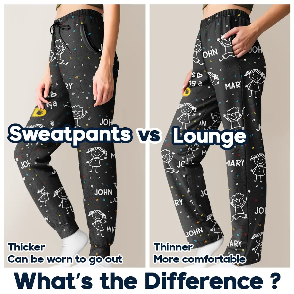 Reasons I Love Being Papa Stick Figures - Personalized Pajama Pants - Image 6