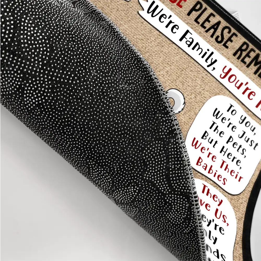 Remember When Visiting Our House Dog Lovers - Personalized Doormat - Image 3