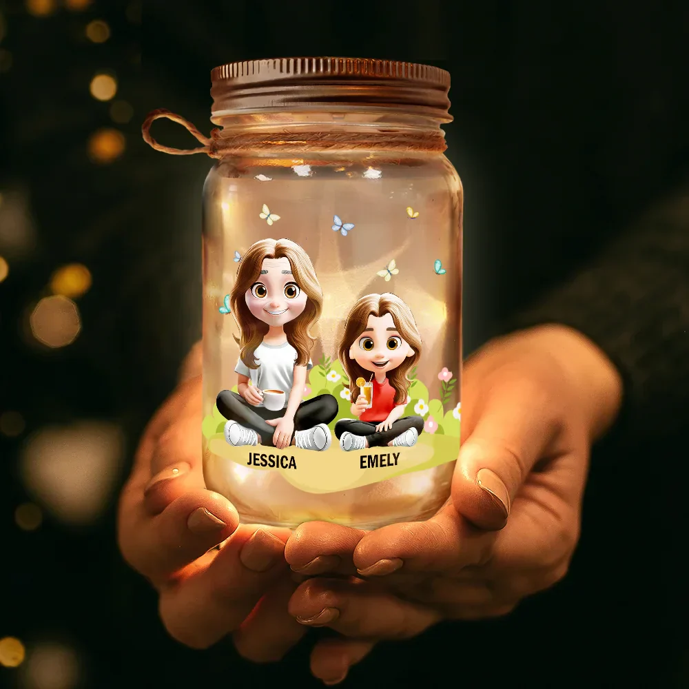 Remind How Much We Love You - Personalized Mason Jar Light - Image 3