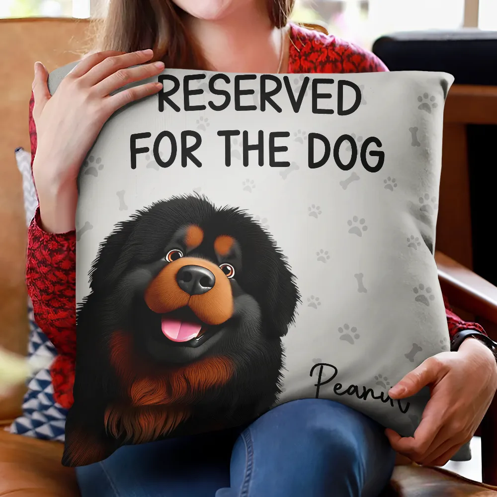 Reserved For The Dogs 3D Effect - Personalized Pillow - Image 2