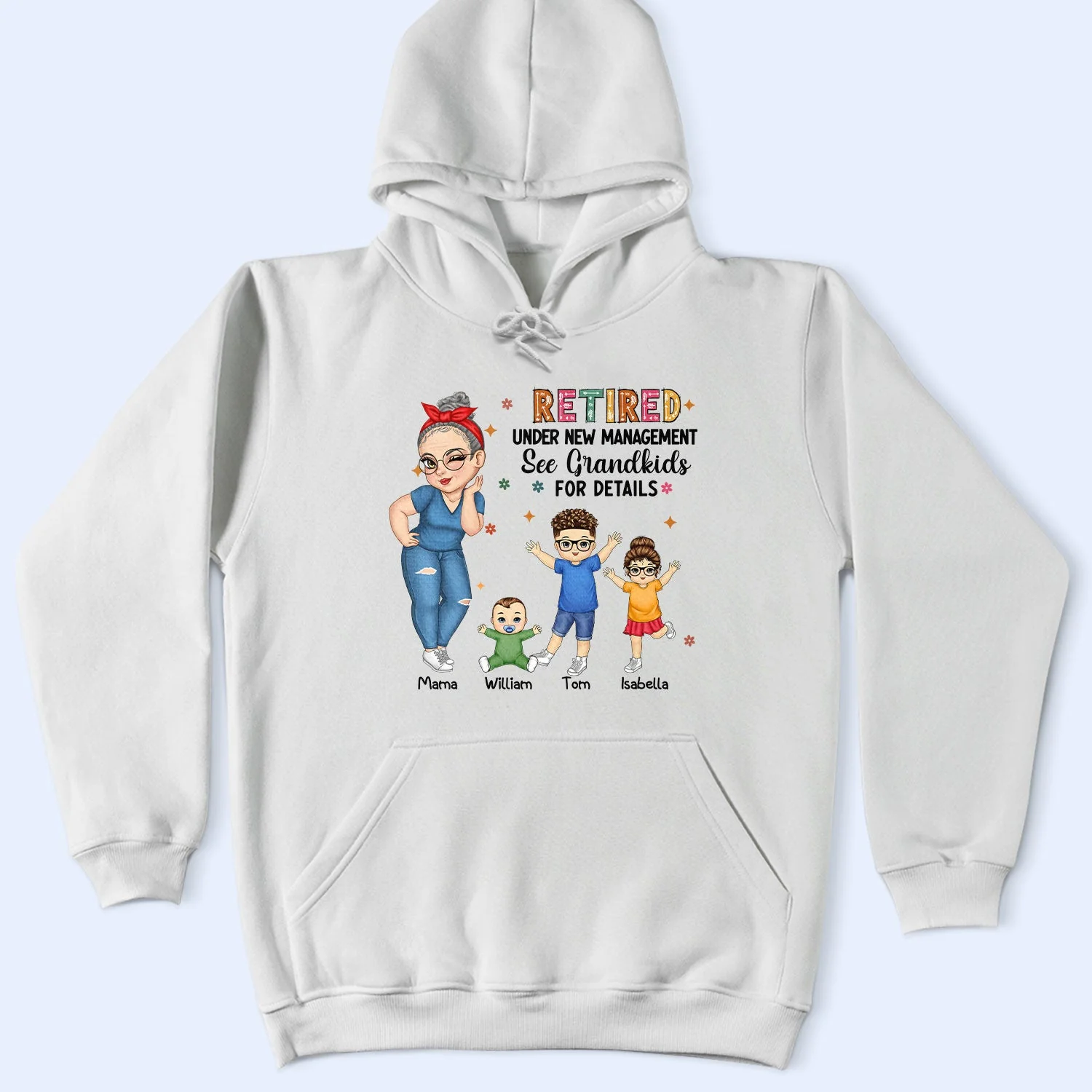 Retired Under New Management - Personalized T Shirt - Image 4