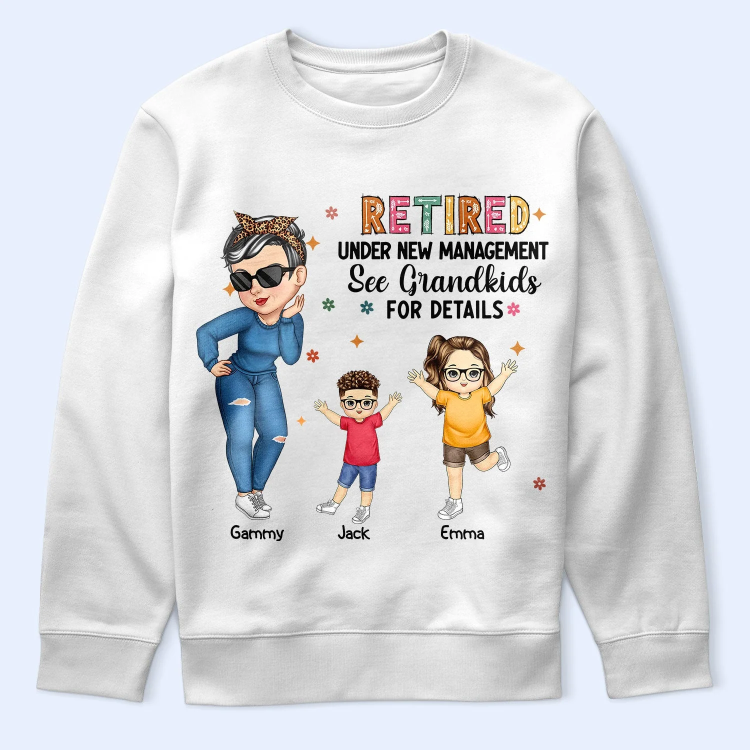 Retired Under New Management - Personalized T Shirt - Image 5