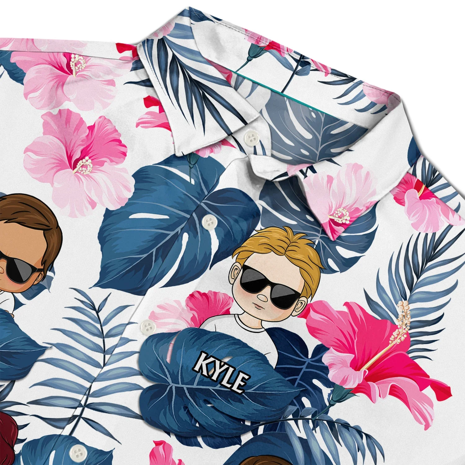 Retired Under New Management See Grandkids For Details - Birthday, Loving Gift For Dad, Father, Papa, Grandpa, Grandfather - Personalized Custom Hawaiian Shirt - Image 3
