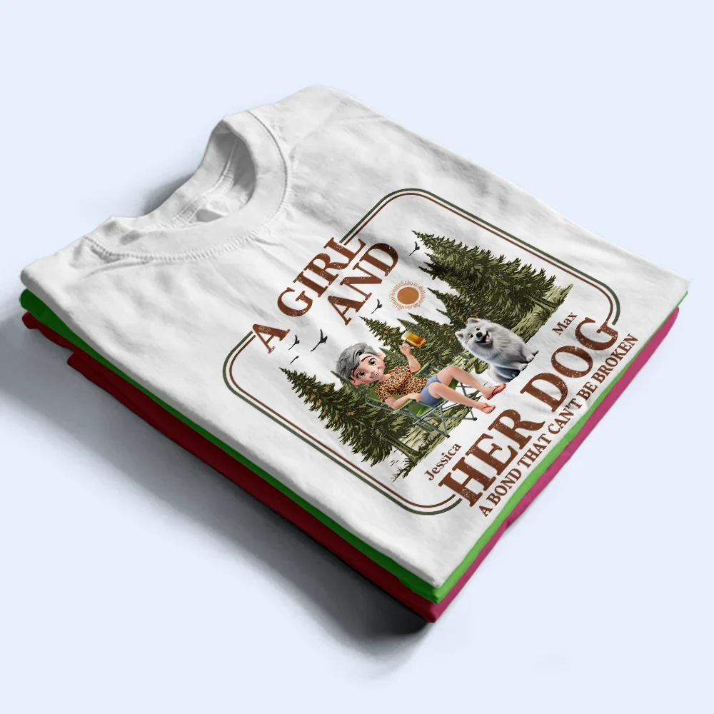 Retro Camping A Bond That Can't Be Broken - Personalized T Shirt - Image 2