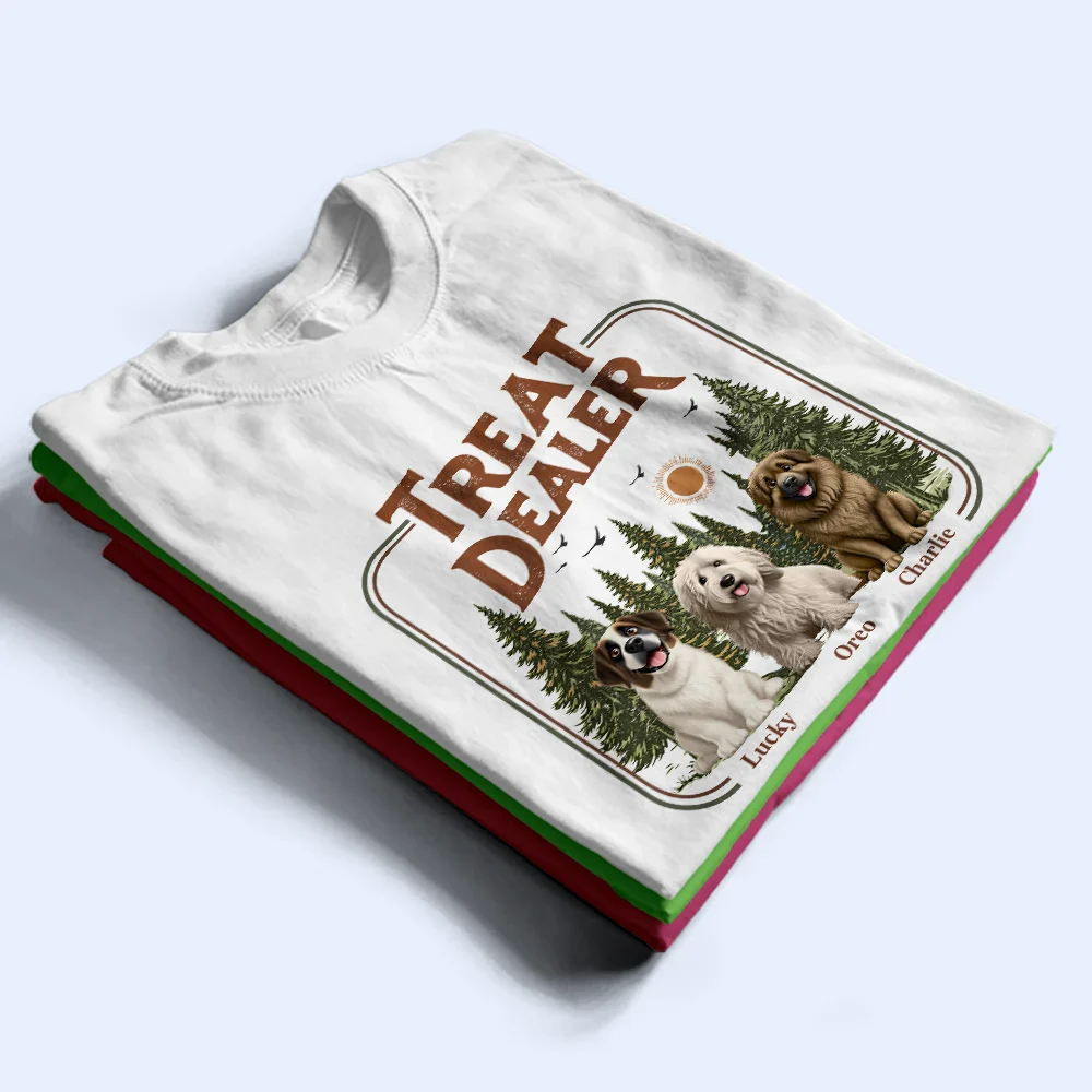 Retro Camping Treat Dealer - Personalized T Shirt - Image 2