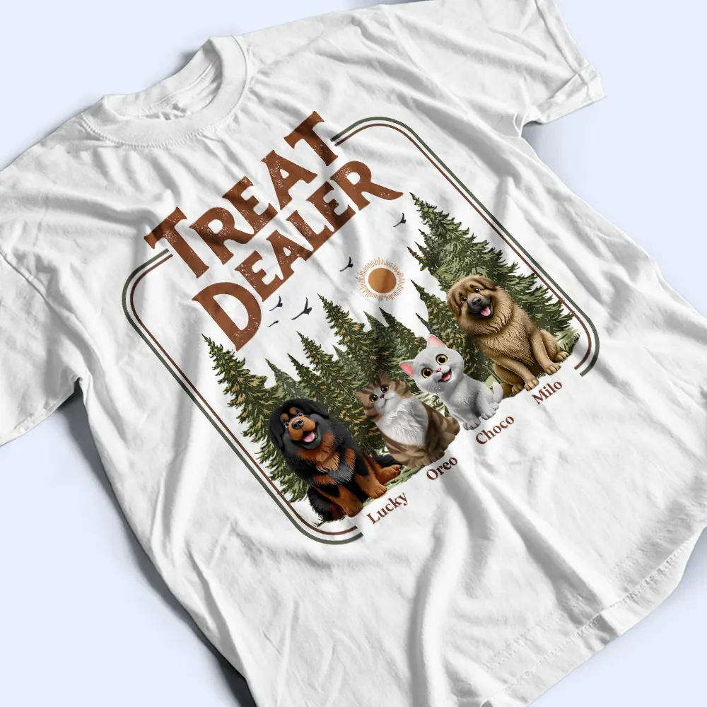 Retro Camping Treat Dealer - Personalized T Shirt - Image 3
