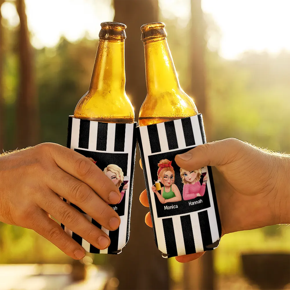 Right In The Throat 3D Bestie - Personalized Can Cooler Sleeve - Image 5