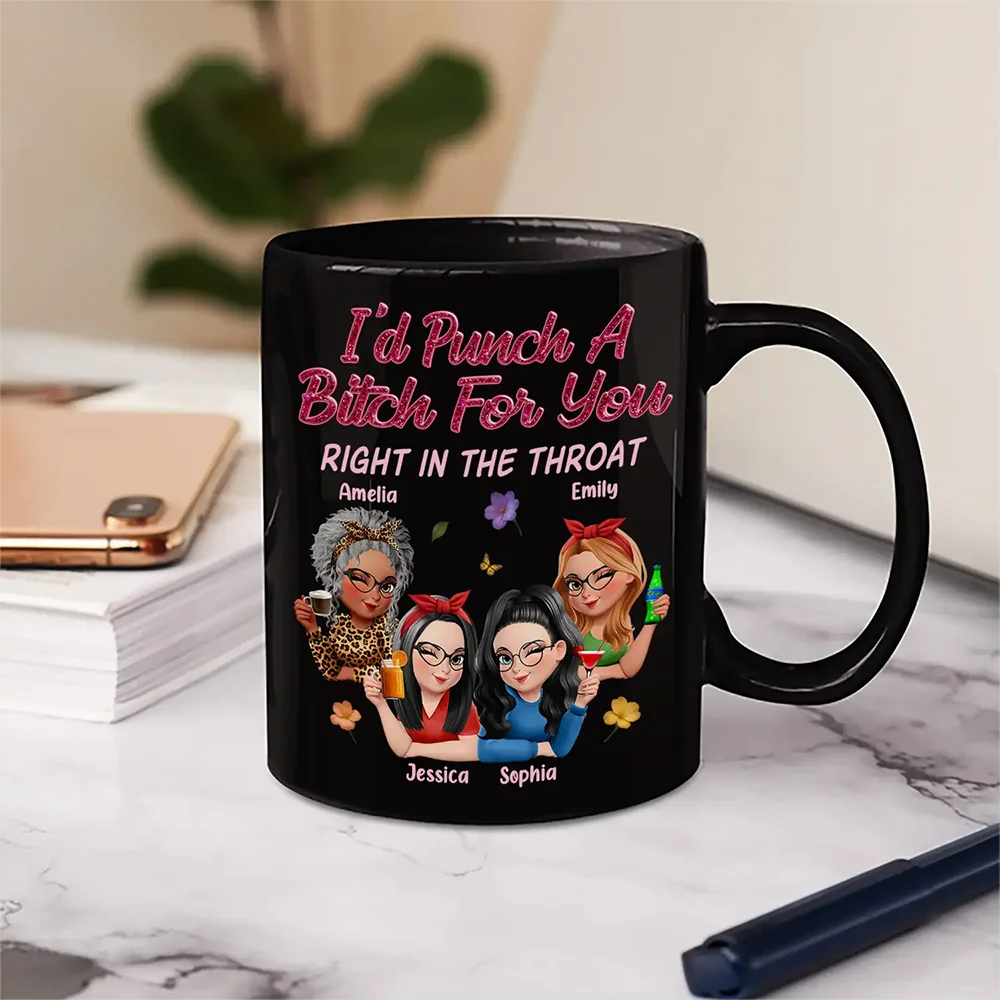 Right In The Throat 3D Bestie - Personalized Mug - Image 5