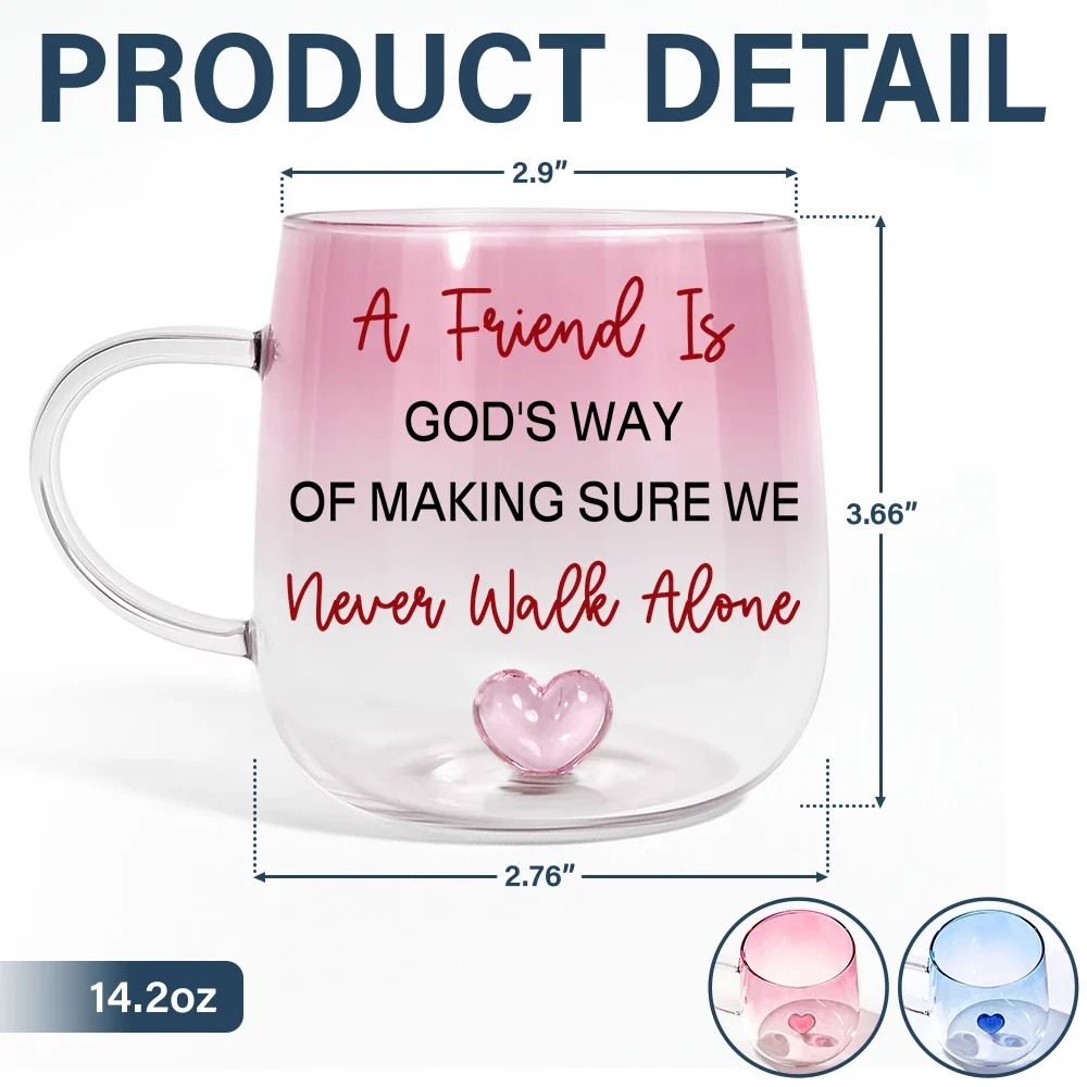 Right In The Throat Besties Sisters - Personalized Gradient Glass Mug - Image 5