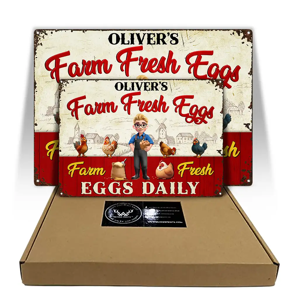 Rise And Shine Mother Cluckers - Personalized Classic Metal Signs - Image 5