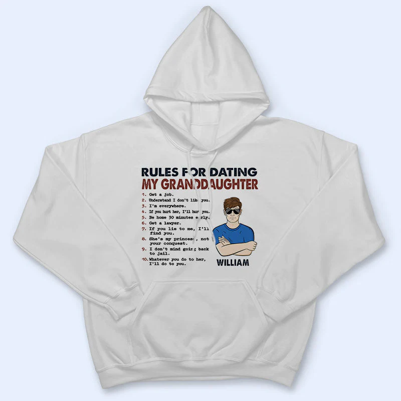 Rules For Dating My Daughter - Gift For Father - Personalized Custom T Shirt - Image 4