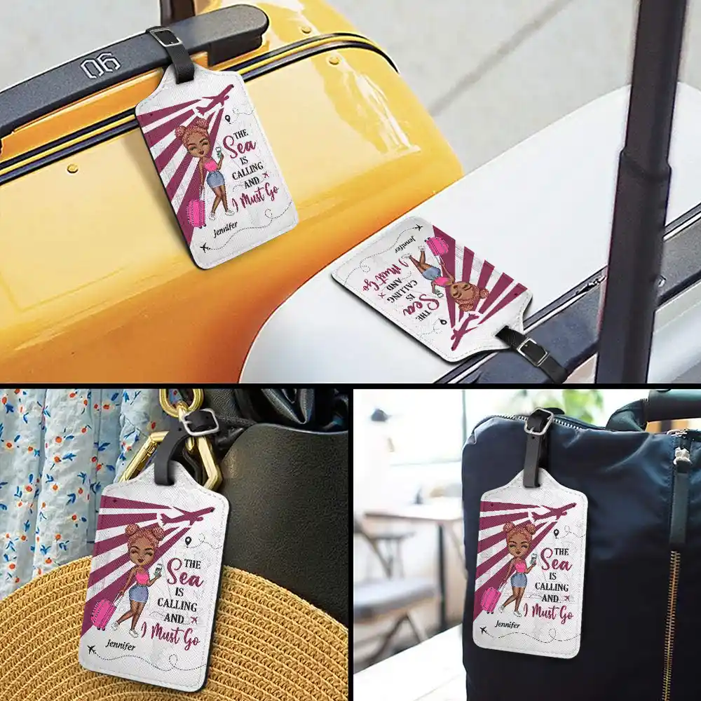 Say Yes To New Adventure - Personalized Luggage Tag - Image 3