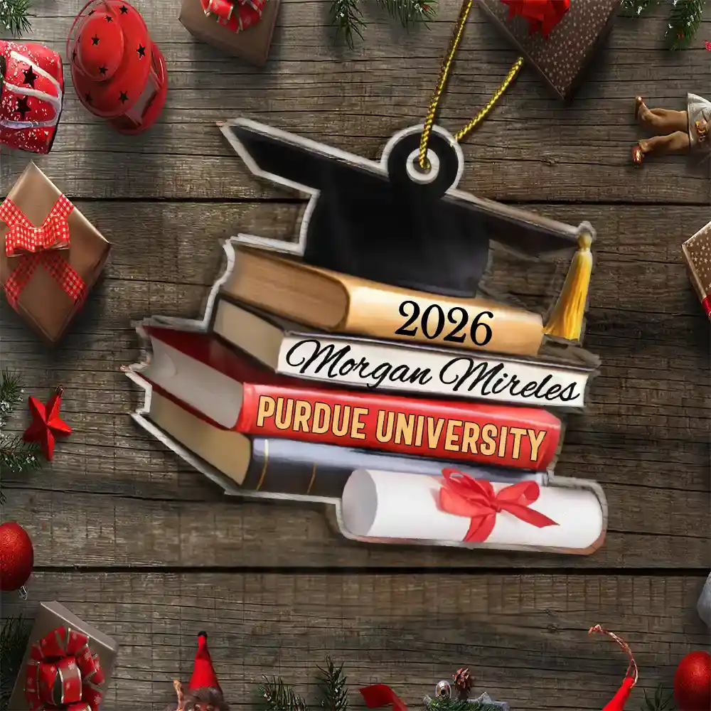 School Graduation - Personalized Custom Shaped Acrylic Ornament - Image 5