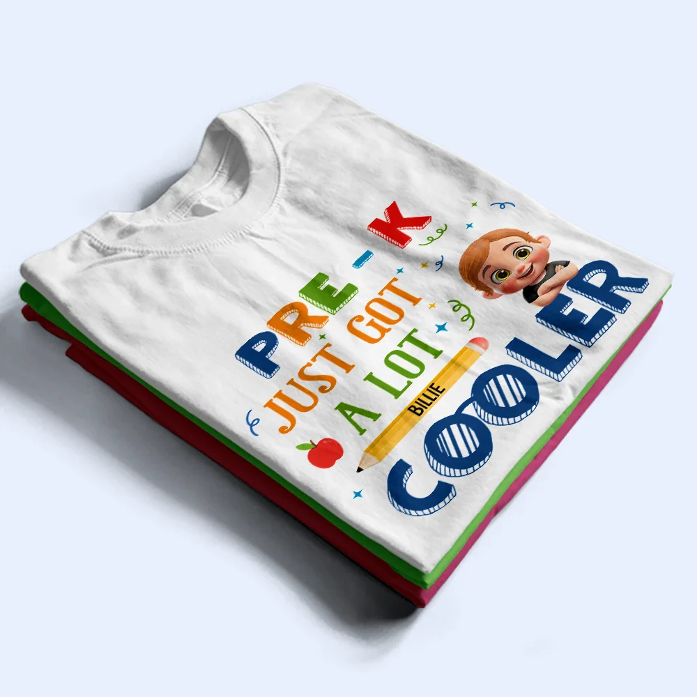 School Just Got A Lot Cooler - Personalized T Shirt - Image 2