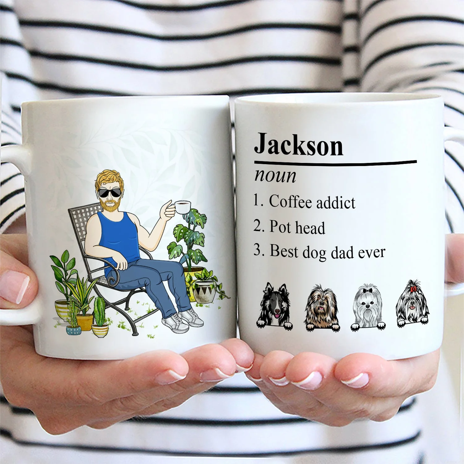 Self Definition For Men, For Women, For Pet Lovers - Gift For Dad, Grandpa, Gift For Yourself - Personalized Custom Mug - Image 2