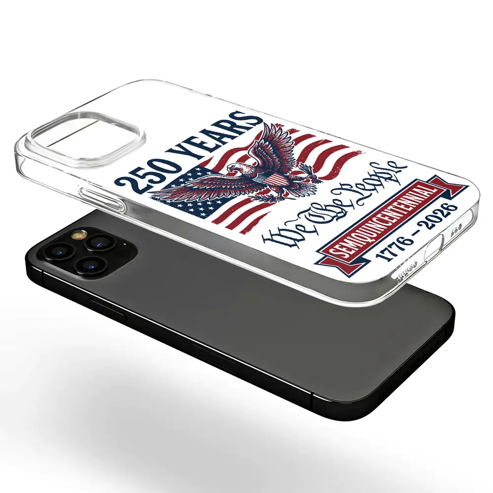 Semiquincentennial Eagle 250th Anniversary We The People - Clear Phone Case - Image 6