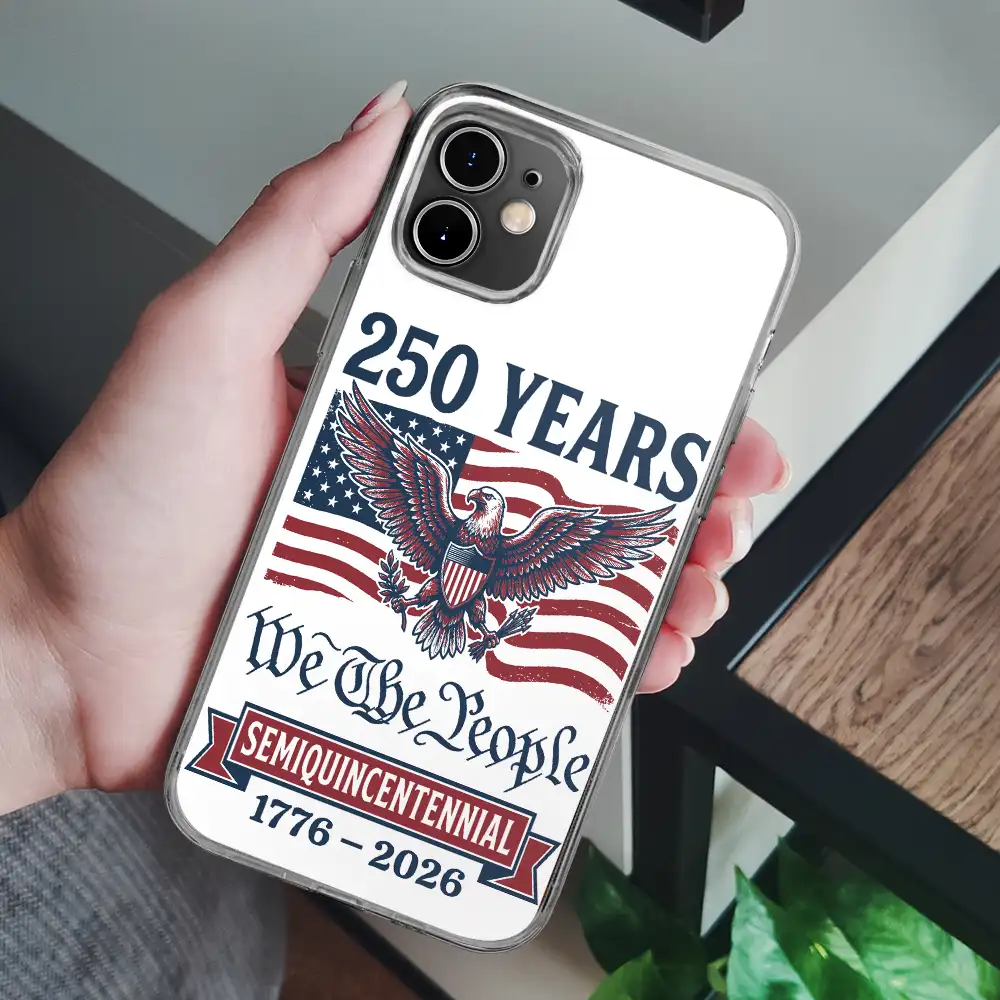 Semiquincentennial Eagle 250th Anniversary We The People - Clear Phone Case - Image 7