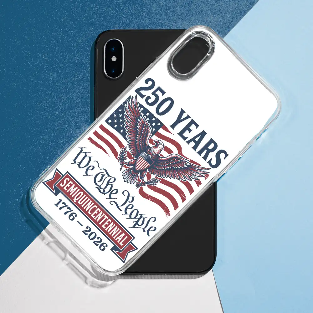 Semiquincentennial Eagle 250th Anniversary We The People - Clear Phone Case - Image 8