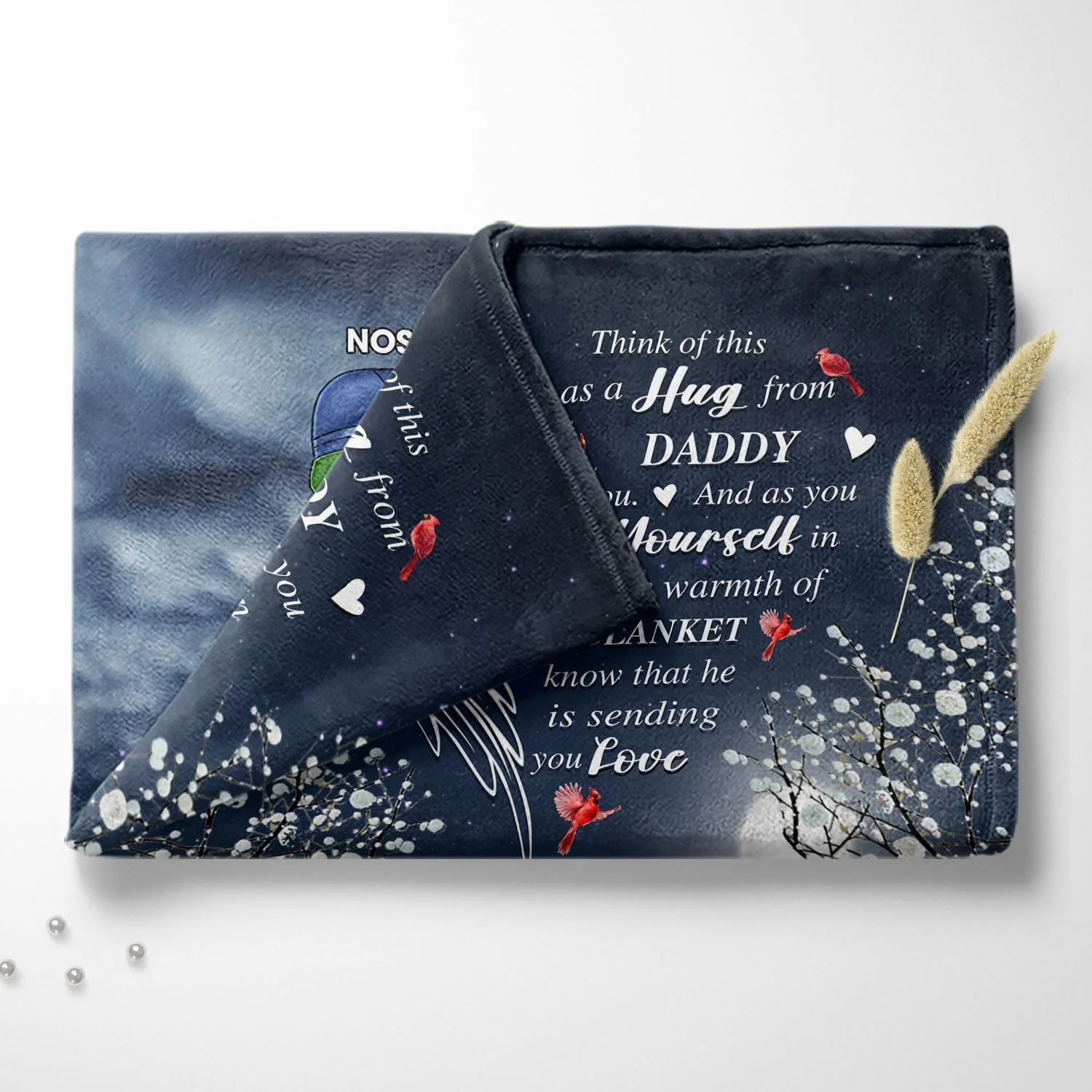 Sending You Love - Sympathy Gift To Comfort Those Grieving The Loss of A Loved One - Personalized Fleece Blanket - Image 4