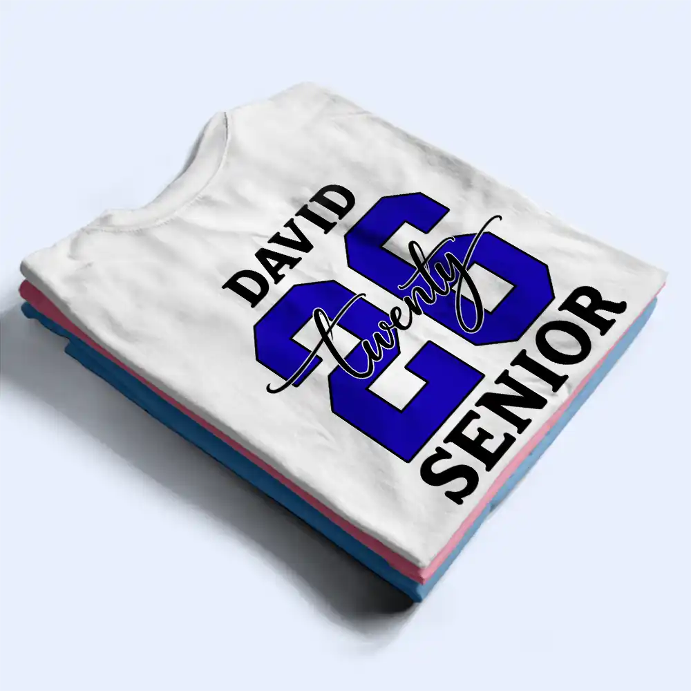 Senior Graduated With Custom Name And School Name - Personalized T Shirt - Image 3