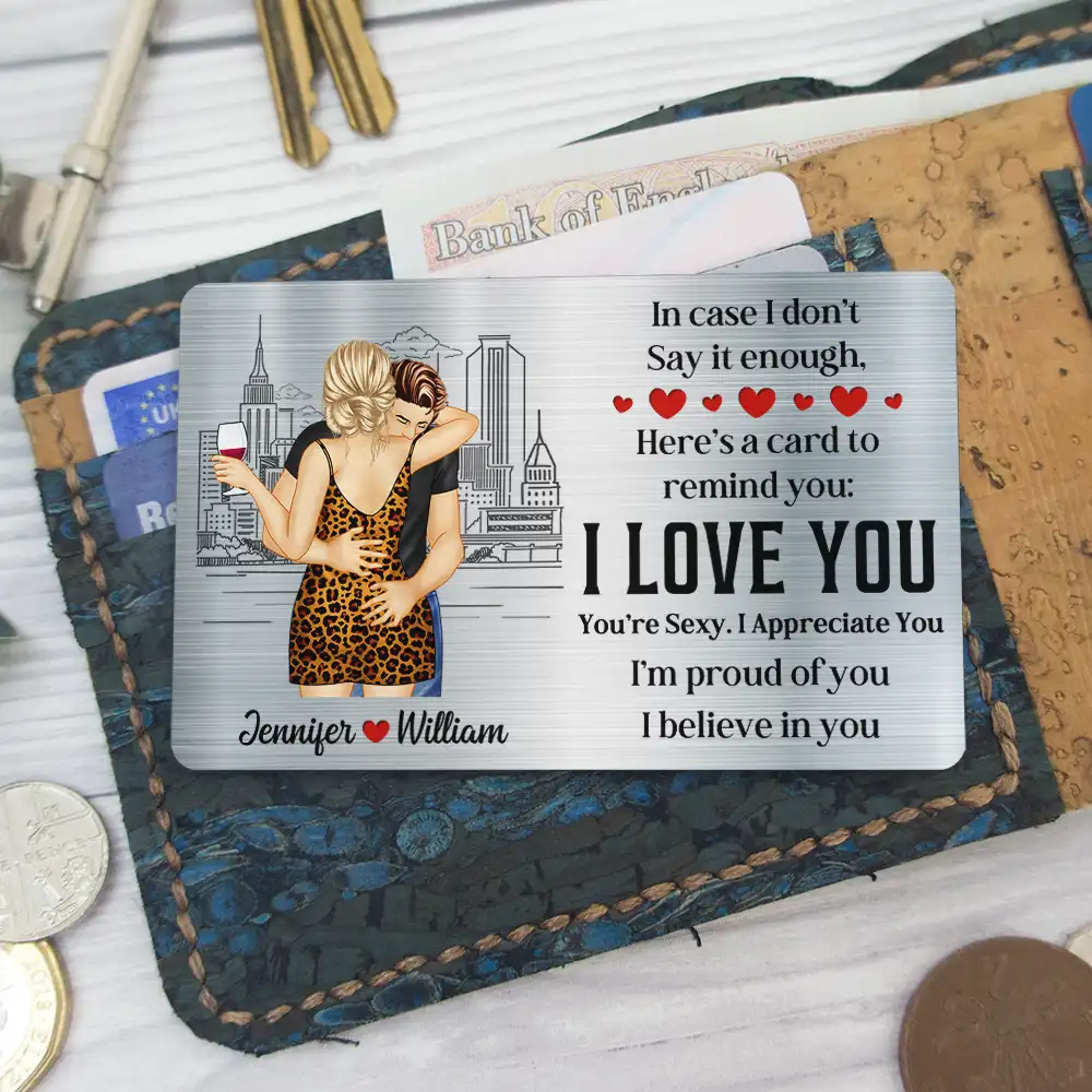 Sexy Couple You'll Find This Card In A Drawer - Personalized Aluminum Wallet Card - Image 5