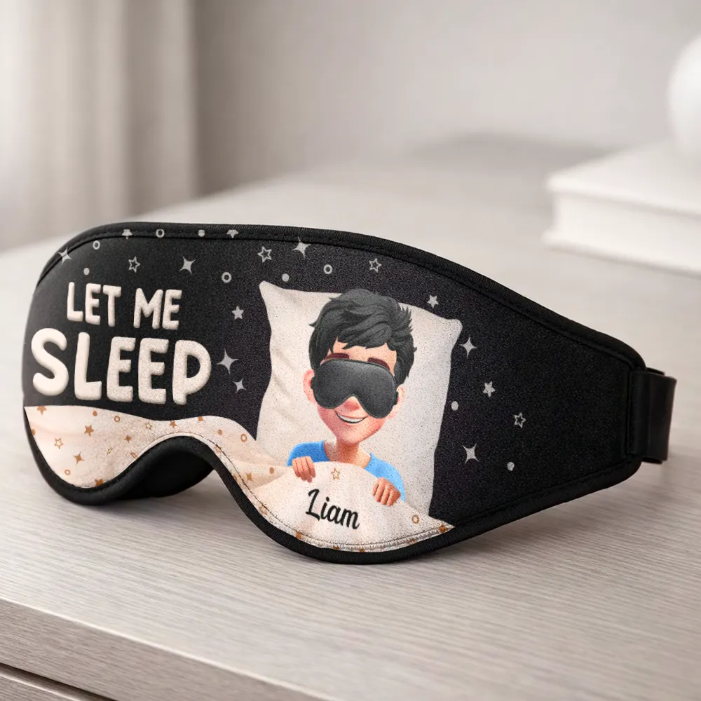 Shhh...I'm Sleeping - Personalized 3D Sleep Mask - Image 4
