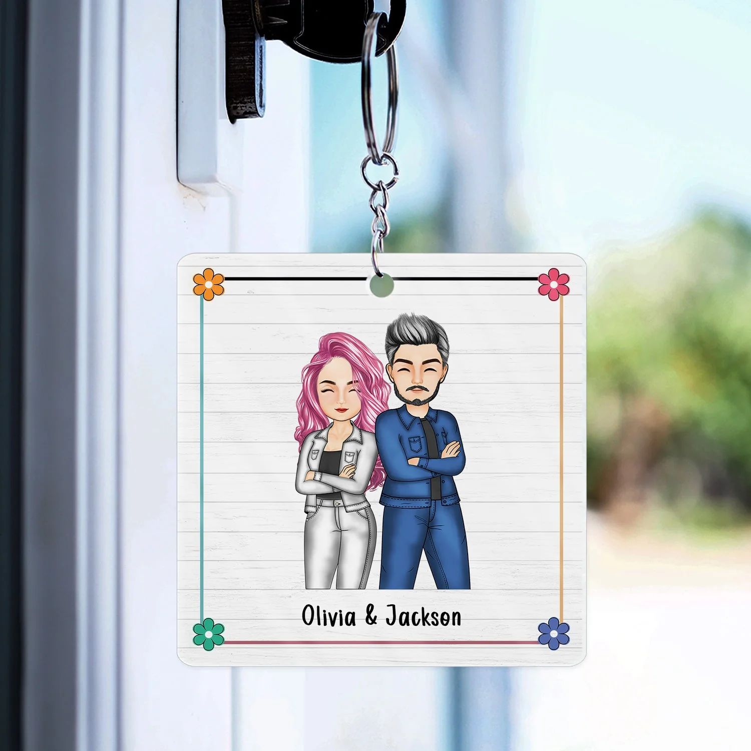 Sibling Congrats On Being My Brother - Gift For Sibling - Personalized Acrylic Keychain - Image 3