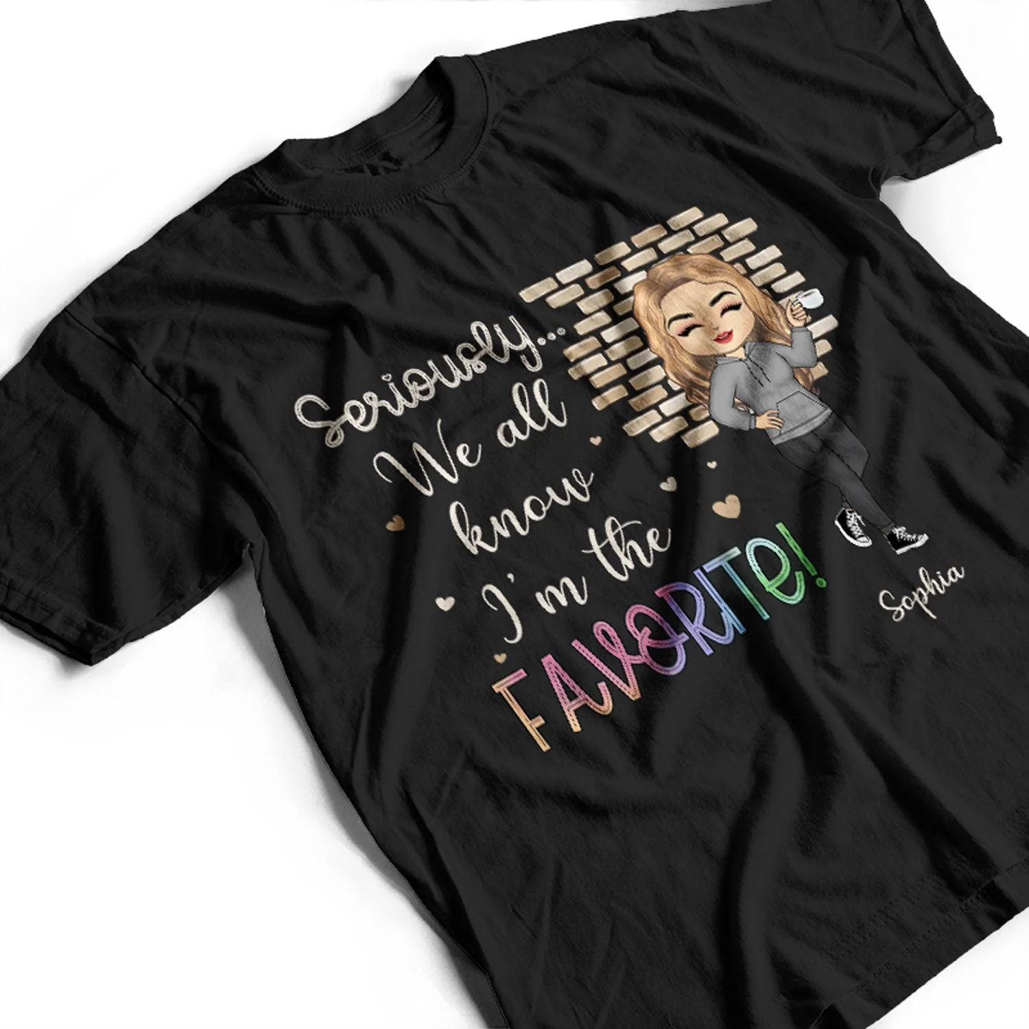 Sibling Funny I'm The Favorite - Personalized Custom Hoodie - Image 3
