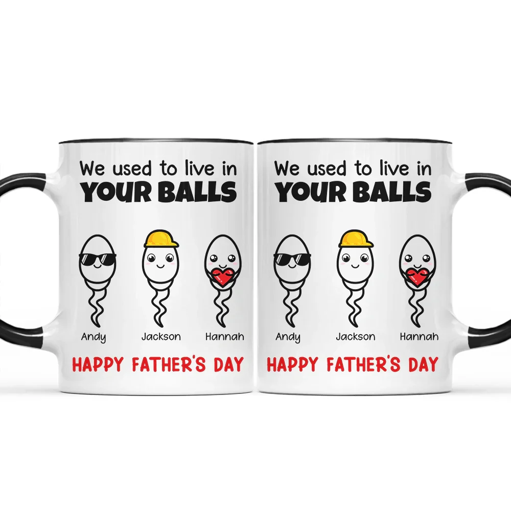 Simple Cute Little Kids We Used To Live - Personalized Accent Mug