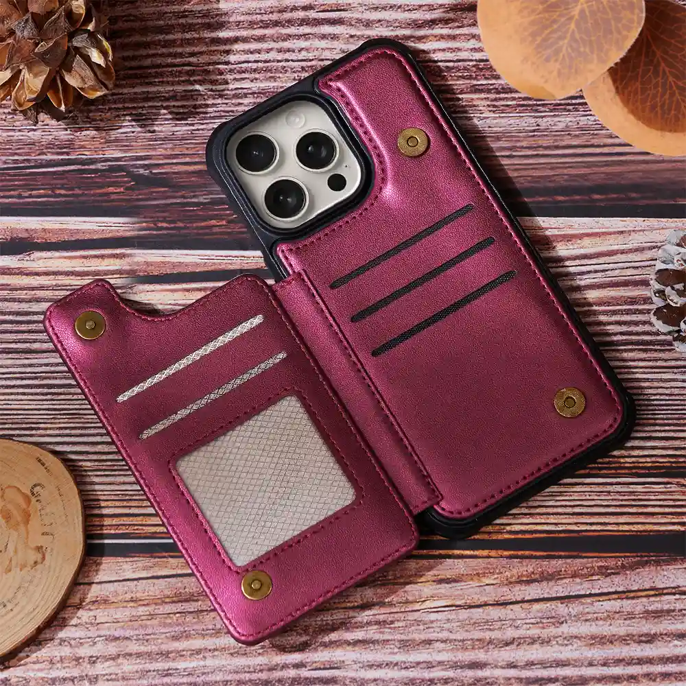 Sistas Forever - Personalized Leather Flip Wallet Phone Case - Image 6