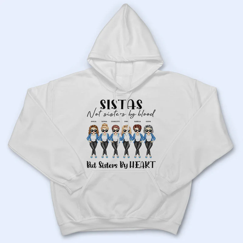 Sistas We Choose Best Friends - Bestie Sister Gift - Personalized Custom T Shirt - Image 5