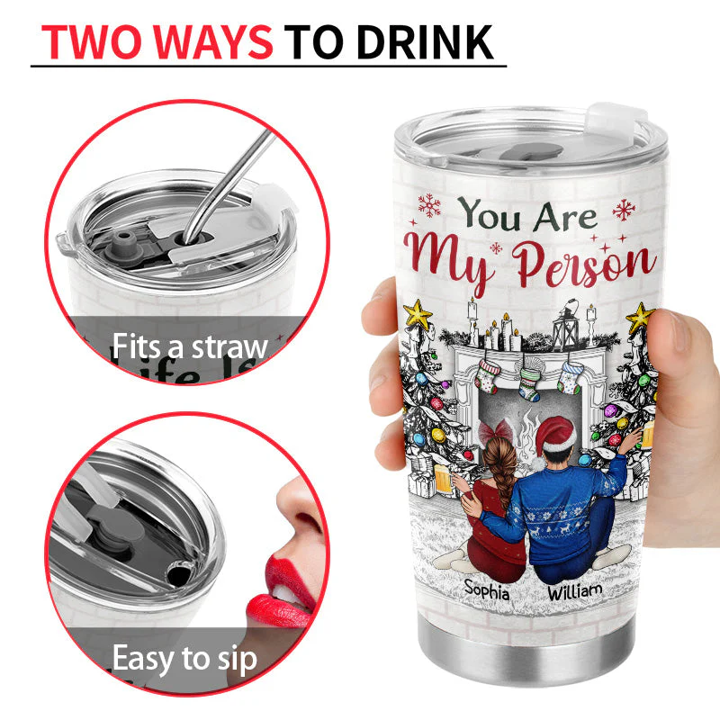 Sisters & Brothers Will Always Be Connected By Heart - Christmas Gift For Siblings And Best Friends - Personalized Custom Tumbler - Image 4