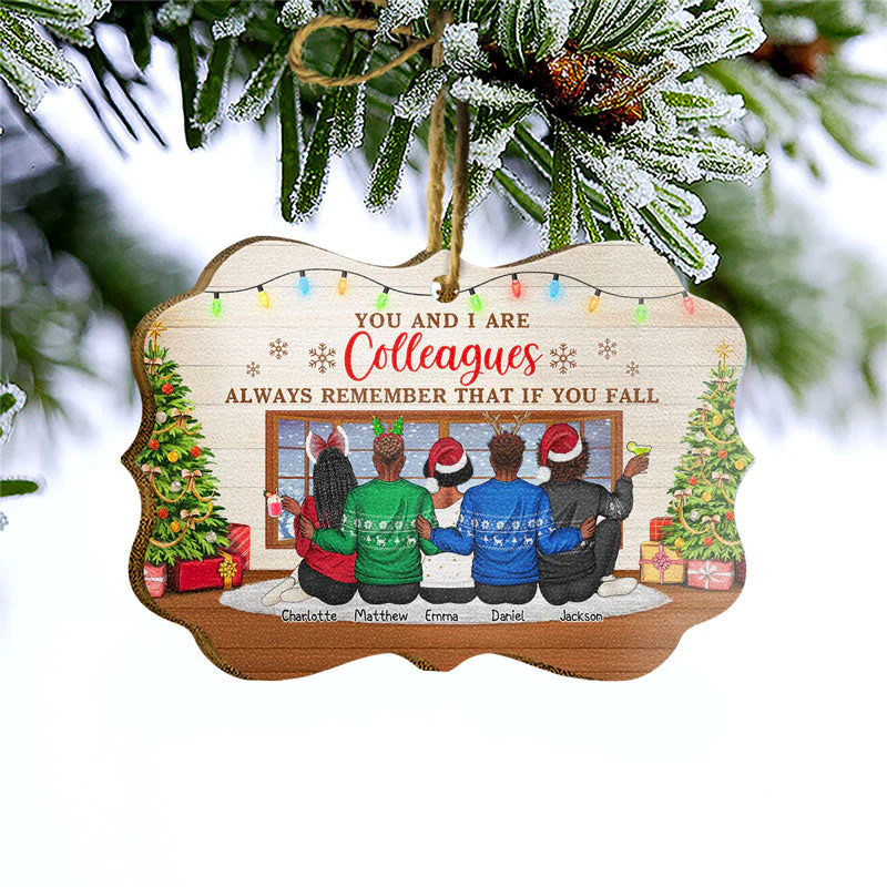 Sisters & Brothers Will Always Be Connected By Heart - Christmas Gift For Siblings And Best Friends - Personalized Custom Wooden Ornament - Image 3