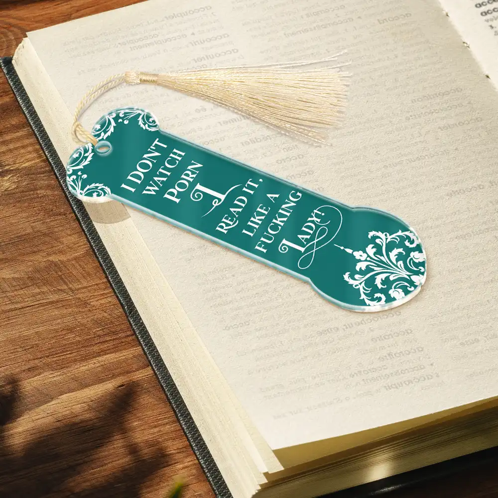 Smut Reading Lovers Funny Bookish Keepsake - Personalized Acrylic Bookmark - Image 2