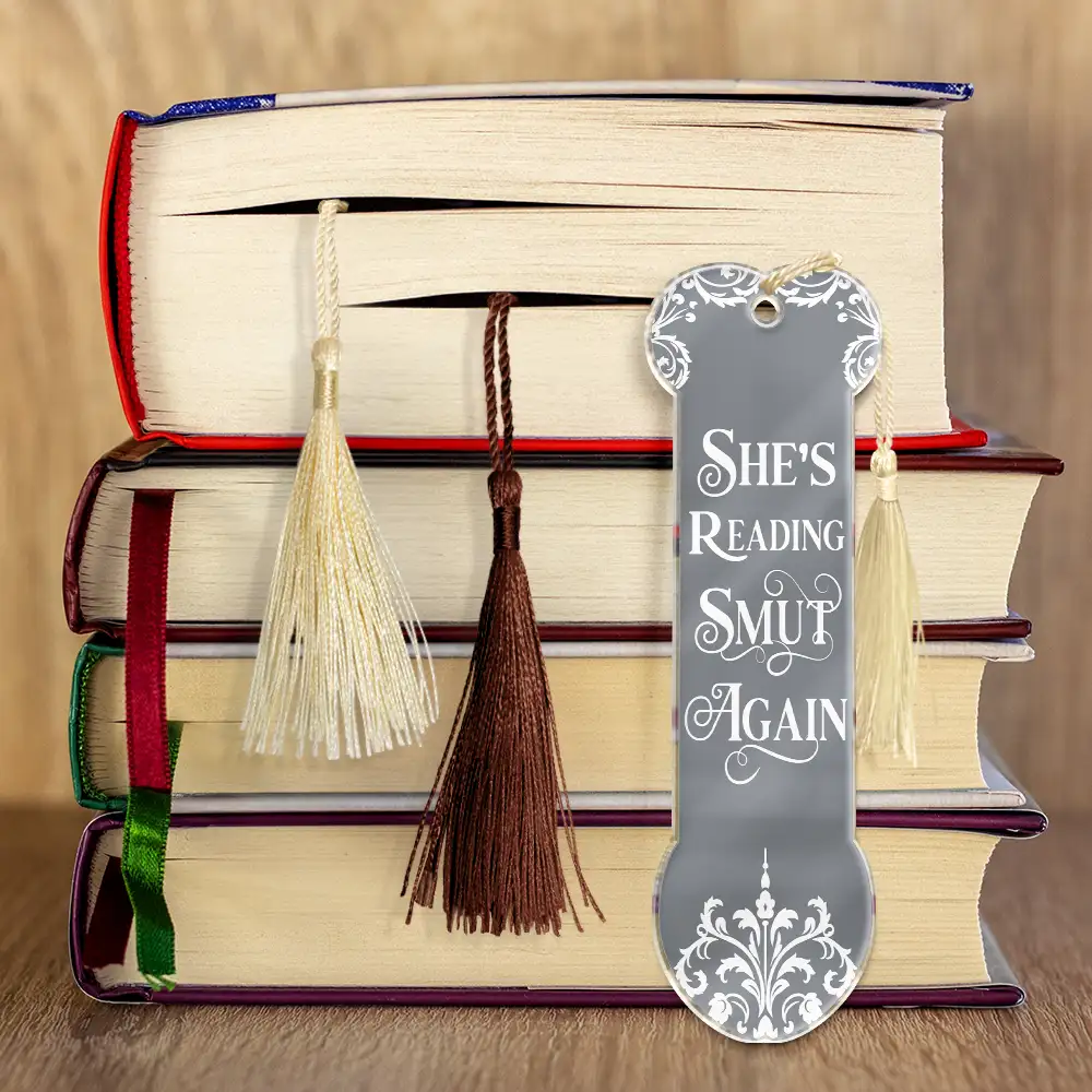 Smut Reading Lovers Funny Bookish Keepsake - Personalized Acrylic Bookmark - Image 4