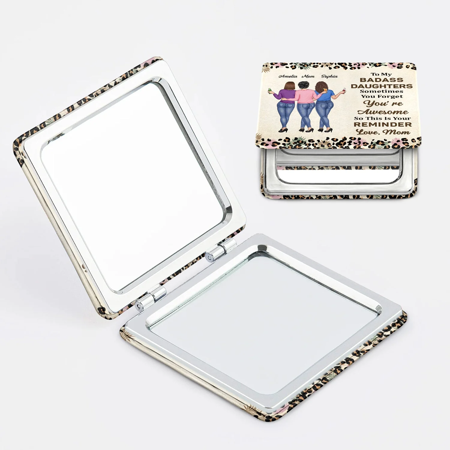 So This Is Your Reminder - Gift For Women, Daughter, Mom - Personalized Square Compact Mirror - Image 2